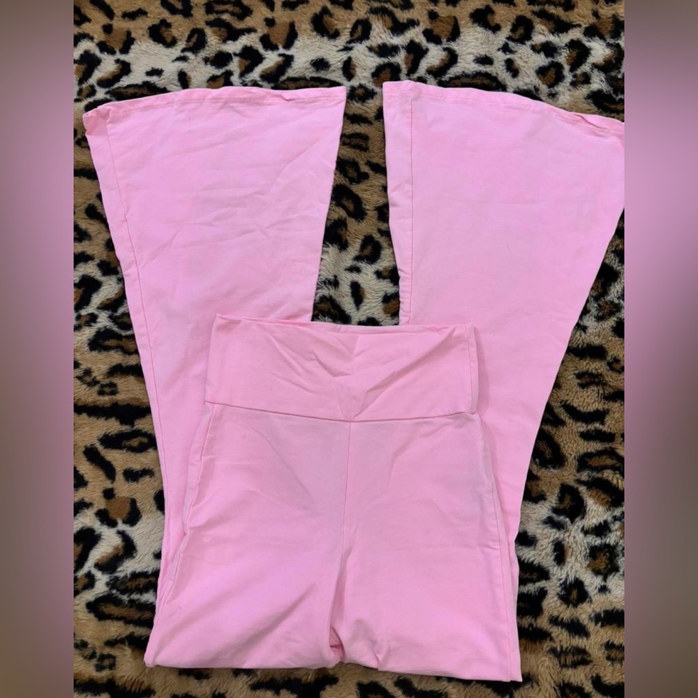 Edikted Pink Flared Pants